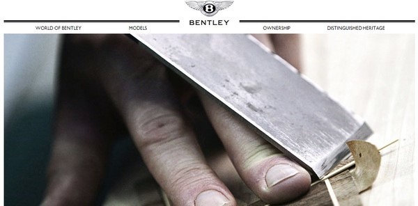 Bentley web-stránka